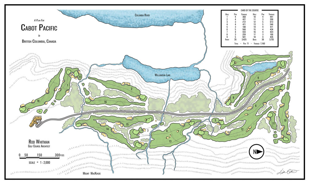 Cabot Pacific Revolstoke Golf Concept Illustration