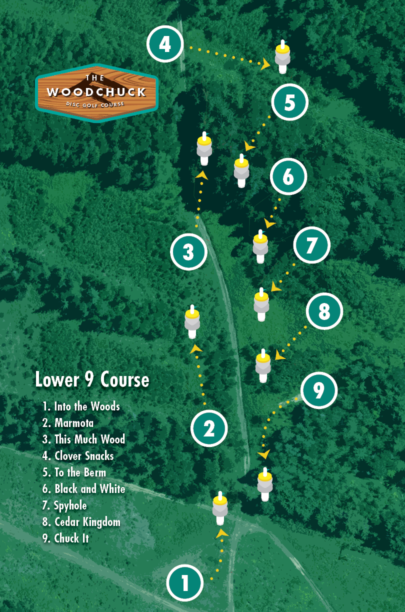 Disc Golf Course Revelstoke Mountain Resort British Columbia, Canada